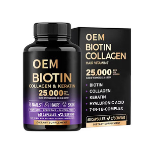 Cápsulas de Suplemento Dietético Multivitamínico de Belleza con Biotina, Colágeno y Queratina - Product Image 1