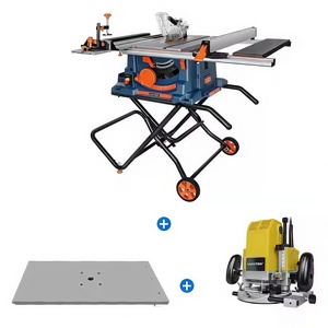 255Mm Xách Tay Gấp Chế Biến Gỗ Bán Lẻ Bảng Saw Router Nền Tảng 2000W Động Cơ Điện Ngang 2000W Điện Router + - Product Image 1