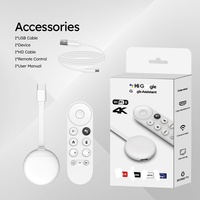 Clé TV U11 Blanche Allwinner H313 Quad Core Android 14 4K 2 Go RAM 8 Go ROM WiFi 6 Boîtier TV