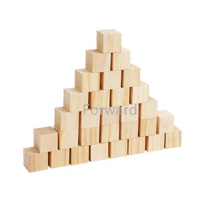 Cubes <span class=keywords><strong>en</strong></span> bois de <span class=keywords><strong>pin</strong></span> <span class=keywords><strong>massif</strong></span> naturel carré de sculpture de bricolage pour l'artisanat à la main - Product Image 6