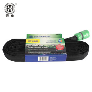 庭の点滴灌漑パイプ植物の根に水を落とすための黒いプラスチックの柔軟なソーカーホースパイプ - Product Image 3