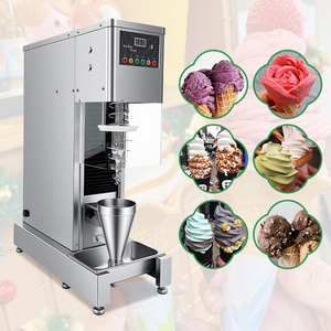 자동 스월 과일 & 요거트 아이스크림 기계, 실제 과일 스월 믹싱 - Product Image 2