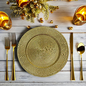 Wholesale Bulk Buy 13-Inch Gold <strong>Silver</strong> Charger <strong>Plates</strong> Table Decoration For Home Wedding Dinner For Charger <strong>Plate</strong> Plastic Wedding - Product Image 1