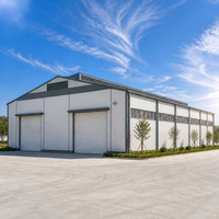 Bâtiment d'entrepôt en structure acier sur mesure avec connexion boulonnée, conception à installation rapide