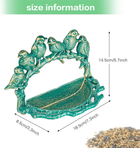 Cast Iron <strong>Wall</strong> Mounted <strong>Bird</strong> <strong>Feeder</strong> Cute <strong>Bird</strong> Decor Small Water Bath <strong>Wall</strong> Hanging Fence <strong>Mount</strong> <strong>Bird</strong> Bath <strong>Feeder</strong> - Product Image 6