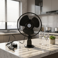 Ventilateur de refroidissement pour voiture avec support à ventouse et prise allume-cigare