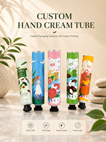 Tubes souples pliables pour crème pour les mains 5 ml, taille personnalisée, vides, pour usage cosmétique, en aluminium-plastique, avec bouchon à clapet, logo personnalisé, impression UV, diamètre