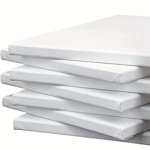 ยิ้มอยู่เสมอ ผ้าใบอะคริลิก 100% พร้อมกรอบไม้สำหรับงานศิลปะ ผ้าใบสำหรับวาดภาพสีน้ำมัน - Product Image 3