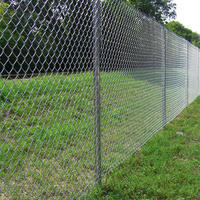 Approvisionnement direct en usine Clôture en treillis métallique galvanisé de haute qualité Système de clôture à mailles de chaîne simple