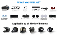 Casque Moto Circum-auriculaire TNICER T5 Plus IP67 Étanche avec Réduction de Bruit ENC et APT-X pour Motards
