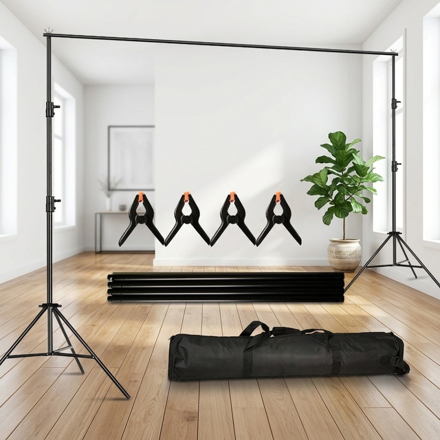2.6*3M Adjustable Aluminum Alloy Backdrop Stand for Photography Video Studio Backdrop Support Stand