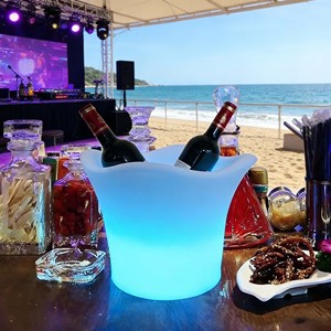 Ember Es Batu Plastik Modern Bercahaya 16 Warna Lampu LED untuk Penyimpanan Bar dan Gudang Anggur - Product Image 2