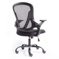 Chaise de bureau moderne noire réglable en hauteur, ergonomique, luxueuse, avec accoudoirs confortables et abordables