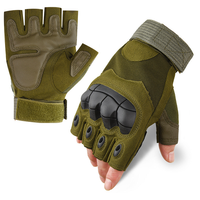 Gants mi-doigts pour hommes, gants tactiques d'extérieur, gants de sport, de tir, de chasse, d'airsoft, de moto, de cyclisme