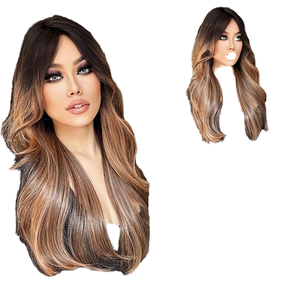 วิกผมโมโนลูกไม้ใยสังเคราะห์คุณภาพสูงแบบใหม่สำหรับผู้หญิง ทนความร้อน สีขาว - Product Image 4