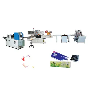 Línea de producción de papel tisú de pañuelo automático Foshan fabricante de máquinas de pañuelos