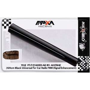 Antena de coche de 120 cm, negra, universal, para radio de coche, mejora de señal FM AM - Product Image 2