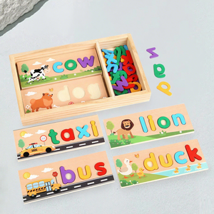 Bán buôn Montessori bảng chữ cái công nhận trò chơi thiết lập sớm giáo dục chính tả gỗ đồ chơi cho trẻ em EN71 chứng nhận - Product Image 3