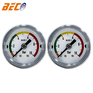 Manomètre Beco 40 mm (1,5 pouce) <span class=keywords><strong>avec</strong></span> boîtier en fer noir et raccord en laiton, <span class=keywords><strong>pression</strong></span> <span class=keywords><strong>de</strong></span> 10 bars - Product Image 6