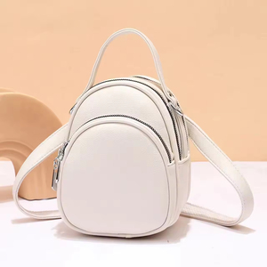 Bolso Bandolera Grande de PU Impermeable para Mujer, de Alta Capacidad, con Cierre de Cremallera - Product Image 6
