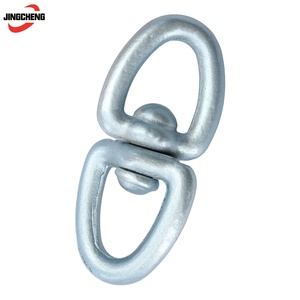 Émerillon <span class=keywords><strong>double</strong></span> à œil pour la levée de charges lourdes, pour élingues de levage à chaîne - Product Image 2