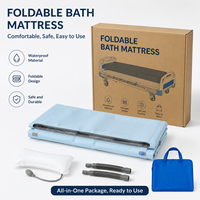 Matelas de bain doux pour la peau pour les patients alités, les personnes âgées, les personnes handicapées ou les patients après une intervention chirurgicale, baignoire