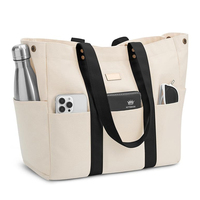 Sac fourre-tout de voyage personnalisé pour femme, en toile de luxe souple, grande capacité, avec deux poignées, imprimé par sublimation et logo