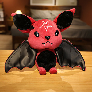 Set Figurine Makhluk Mitologi Bergaya Streetwear Goth Mainan Boneka Mewah Hadiah Ulang Tahun Trendi Figur Kelelawar Poliester - Product Image 2