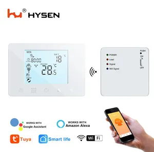 HY09RF akıllı oda kablosuz termostat programlanabilir kablosuz uzaktan kumanda Tuya WIFI 220V 3A gaz kazanı su isıtma için