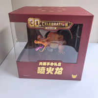 Coffret Cadeau Authentique Charizard Collection : Cartes à Collectionner Exclusives 30ème Anniversaire, Jeu de Société et Cartes de Divertissement pour Cadeau