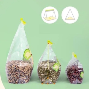 Sacs alimentaires refermables personnalisés à double fermeture éclair, qualité alimentaire, LDPE, pour congélation - Product Image 2