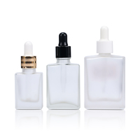 Vente en gros de flacons compte-gouttes carrés et ronds de 15 ml, 30 ml, 50 ml, 100 ml pour soins capillaires, sérum, parfum, huiles essentielles