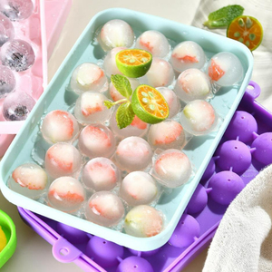 25-Cell Silicone nhà bếp lưu trữ hộp cấp thực phẩm <span class=keywords><strong>Ice</strong></span> <span class=keywords><strong>Cube</strong></span> khuôn cho Baking & Pastry công cụ Whisky & nhiều hơn nữa - Product Image 4