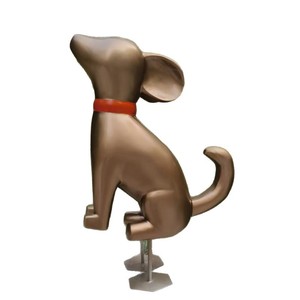 Escultura de Gato de Acero Inoxidable, Decoración de Jardín para Exteriores, Forma de Animal Abstracta Pulida, Adorno Independiente - Product Image 5