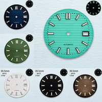 Cadran modifié 30.5mm plastique lumineux vert pour visage Nautilus pour mouvement de montre NH35/36