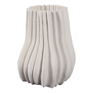 Vaso moderno in porcellana, elegante vaso per fiori stampato in 3D, per soggiorno, decorazione per la casa, pezzo d'accento. - Product Image 4