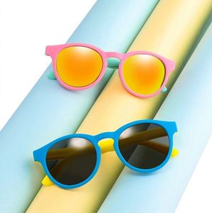 Gafas de Sol Redondas de Silicona de Moda con Logotipo Personalizado, Gafas de Sol para Niños y Niñas con Protección UV400, Gafas de Sol Polarizadas Coloridas para Niños - Product Image 1