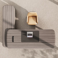 Meubles de bureau de luxe, de haute qualité, design moderne modulaire, ensemble de bureaux exécutifs en panneaux de bois, utilisation commerciale, poste de travail pour PDG