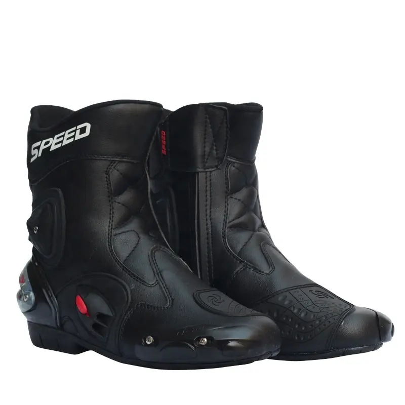 Probiker Boots Black Antislip Motocross Bota Motociclista Scarpe Donna Motorcycle Motorbike Racing Protective Gear Moto Shoes