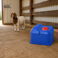 Abreuvoir simple et robuste pour bétail avec valve à flotteur automatique 40L pour moutons, chèvres et veaux dans les granges non chauffées