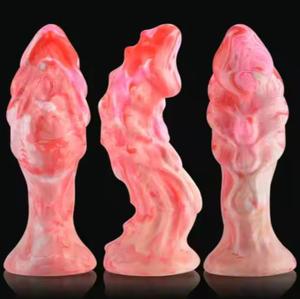 Vente en gros de gode réaliste en forme de dragon monstre de 7,1 pouces, jouets sexuels en silicone liquide souple pour femmes, livraison directe depuis un sex-shop - Product Image 3