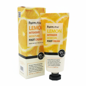 Crème pour les pieds parfumée au citron Farmstay 100ml, réduction 1 unité, produit de soin des pieds - Product Image 1