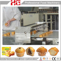 Ligne de production automatique de gâteaux en couches durables de haute qualité Machines de traitement de cupcakes Ligne de production de gâteaux à haute capacité