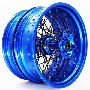 Juego de Ruedas de Motocicleta Supermoto de Aleación de Aluminio Anodizado de 17 Pulgadas para <span class=keywords><strong>Yamaha</strong></span> <span class=keywords><strong>Yz</strong></span> <span class=keywords><strong>250</strong></span> - Product Image 3