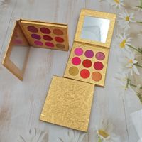 Palette de fards à paupières de luxe à haute pigmentation, marque privée, paillettes, brillants, mats, vegan