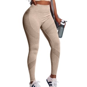 Ensemble de sport pour femmes Nobody Compression 3 pièces Lidong, leggings de yoga sans couture, soutien-gorge de sport à bretelles croisées, sweat-shirt pour femmes - Product Image 6
