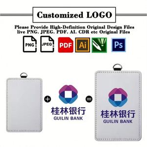 Promotion Custom Sublimation Blank ID Card Holder for Name Badge Work Card Office Business Gifts Sublimation Card Holder - Product Image 2