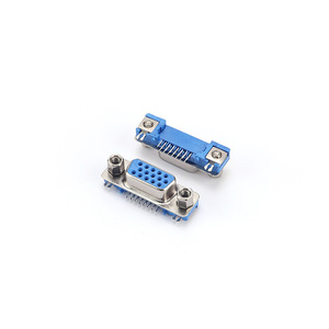 ขั้วต่อ VGA15P DR15P D-Sub แบบ 15 พิน ตัวเมีย งอ 90 องศา พร้อมสายเชื่อมต่อแบบเชื่อมบัดกรีชนิดแผ่นโลหะผสม - Product Image 2