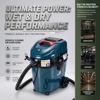 Nouvel aspirateur industriel électrique HOPE 35L pour liquides et solides, extraction de poussière, moteur 1400W, système double cyclone, forte aspiration 19KPa