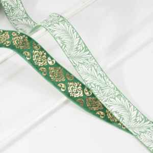 Ruban imprimé aquarelle bleu floral, ruban papillon et tulipe pour accessoires de cheveux de fête prénatale et d'anniversaire - Product Image 1